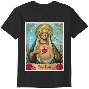 Saint Dolly Parton Graphic T-Shirt Country Music Tee